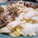 比内地鶏本格焼酎 海舟 - 2026.2 鍋野菜（しめじ、えのき、椎茸、豆腐、白菜、長葱）