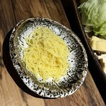 駱駝別邸 - 鍋の締めの麺