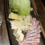 駱駝別邸 - 和風れたしゃぶ（豚） あっさりしてて美味しかったです！