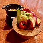 kaiki - ⑤ブロッコリー（千葉藤崎農園）、⑥ハニーキャベツ（千葉藤崎農園）、⑦紫人参（長野大寿農園）、⑧パプリカ（山形庄内）、⑨紅はるか（種子島橋本農園）、⑩プレコーチェ（長野開農園）