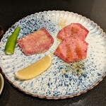 燒肉 喰心 - 『ネギ塩タン』『薄切りタン』