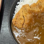 鶴や本家 - 料理写真:カツカレー大盛り　左