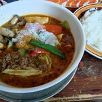 カンクーン - 料理写真:スパイシーラムキーマ(ココナッツスープ)(1450円)