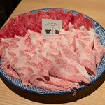 しゃぶしゃぶ すき焼き 食べ放題 和牛と豚 - 