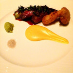 アルヴァ(アマン東京) - 神戸牛Ａ４ランクサーロインのグリル　脂がチョット。。。ワサビのアクセント良し日本人だなぁ～