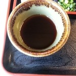 そばの里荘川 心打亭 - 蕎麦が良いだけに付け汁や薬味が少し残念