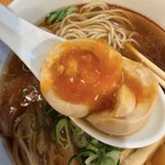 川の先の上 - 味玉の断面