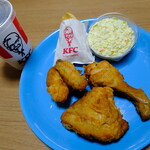 ケンタッキーフライドチキン - 料理写真:3Pよくばりセット+コールスロー(1580円) 2026年3月