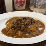日乃屋カレー - 料理写真:牛すじ煮込みカレー　七分盛り　1,050円　激辛　70円