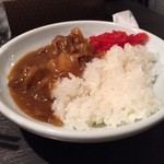 すみれ - 味噌ラーメソランチ、今日はラーメソ屋さんのカレーを選択。見た目よりもボリュームプリタツ☆  