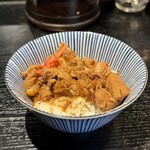 支那ソバ 小むろ - ■肉煮込みごはん(小)¥280