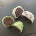 浅田家 - 豆大福  草もち  断面