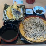 はなや蕎麦たろう - 料理写真:えび付天ざる¥1400