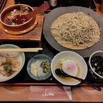 山がや - 釜飯と蕎麦のセット2,500円　和牛の釜飯+金剛（大盛）の蕎麦