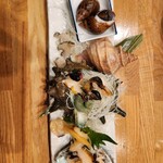 上州屋 - 本日の貝づくし5種盛り（サザエ・ツブ貝・アワビ・アオヤギ・バイ貝）