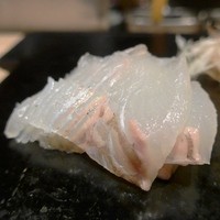 鮨松波 - 平目刺し