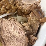 ラーメン二九六 - ラーメン中•汁なし（ニンニク、アブラ）