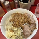 ラーメン二九六 - ラーメン中•汁なし（ニンニク、アブラ）