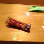 天寿し - 海老の頭@焼