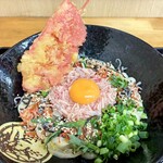 手打ちうどん 紅屋 - 紅梅塩釜玉(アップ)