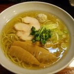 鶏そば　一番搾り　塩 700円