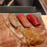 銀座之Miko壽司 - かんぱち、中トロ、赤身