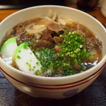 花千里 - すき焼きうどん。和牛の旨みいっぱい