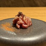 scica - ラム肉ユッケ