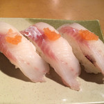 廻鮮寿司 塩釜港 - サービスの鱈握り（H27.1）