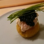 寿しの吉乃 - ドイツのキャビアとマスカルポーネと安納芋
