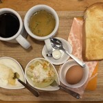 コメダ珈琲店 - ■ホテルモーニング トースト＋定番ゆで卵