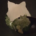noma - 酒のアイス・米・ライスクラッカーをオクサリスジュースで。