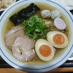 きく屋 - 前回との違いを見るとワンタンが無くなって変わりに肉団子が増えてます