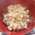 七滝茶屋 - うっかりわさびを混ぜ混ぜしてしまいました