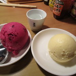 元氣七輪焼肉 牛繁 - シャーベットとアイスも