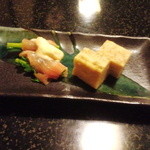 Sushiyoshiaki - 卵焼きと菜の花のサーモン包み