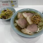 あきちゃんラーメン - 中華そば並＋ネギめし（ご飯少なめ）