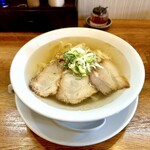 うえんで - 会津山塩ラーメン 手打麺（極太縮れ麺）