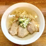 うえんで - 会津山塩ラーメン 手打麺（極太縮れ麺）