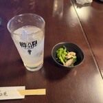 こつこつ庵 - レモン酎ハイとお通し