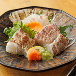 居酒屋 喜楽家  - 料理写真:料理-みかん鯛三種盛り合わせ(刺身・炙り・湯引き)