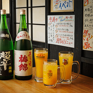 道後ビールや愛媛の地酒を料理とともに。一期一会の出会いも
