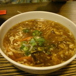 盛園絲瓜小籠湯包 - 20130823　酸辣湯