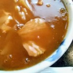 仁や - カレー南ばん（うどん）の豚肉