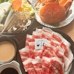 涮涮鍋 壽喜燒 螃蟹吃到飽 和牛與豬...然後是螃蟹 心齋橋站前店 - 