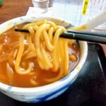 仁や - カレー南ばん（うどん）のうどん