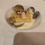 イル・テアトロ - ミモザコース：パッケリ　キャビア　浅利　リコッタチーズ　カルチョフィ　桜