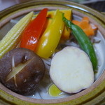 Minshuku Masago - 野菜の蒸し焼き。