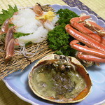 Atarashiya Ryokan - 焼き蟹　刺し