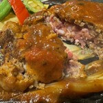 MEAT BAR BUTCHER Trico - 石垣牛ハンバーグステーキ 拡大